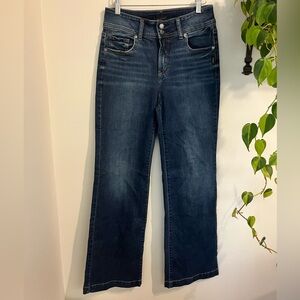 Silver Trouser Flare Jeans